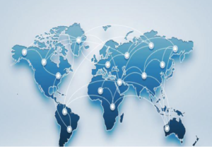 Mapa del mundo estrategia de internacionalización